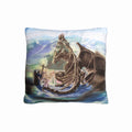 Dragon Encounter Filled Square Cushion V442-ABR-CUSHION-DRAGONENCOUNTER-MULTI-SQ