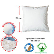 Duck Feather Rich Fill Cushion Inserter Square 55 x 55cm V442-ABR-CUSHION-FEATHERINSERT55CM-WHITE-SQ