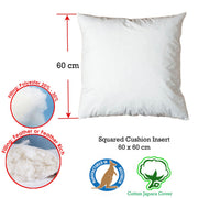 Duck Feather Rich Fill Cushion Inserter Square 60 x 60cm V442-ABR-CUSHION-FEATHERINSERT60CM-WHITE-SQ