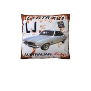 Australian Muscle Car Cushion LJ GTR XU1 White V442-ABR-CUSHION-MUSCLECARLJ-WHITE-SQ