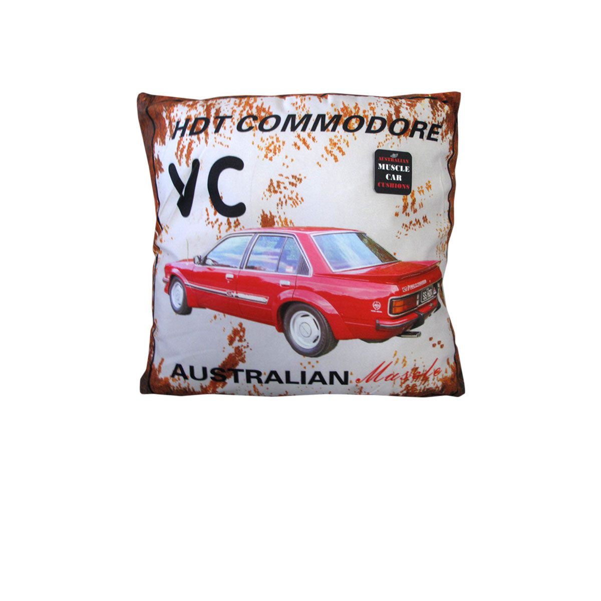 Australian Muscle Car Cushion VC HDT Comodore V442-ABR-CUSHION-MUSCLECARVC-RED-SQ