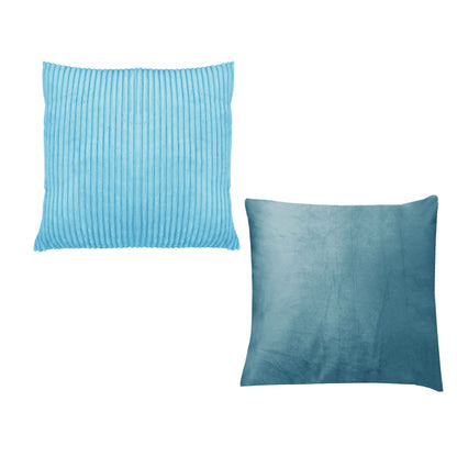 Pair of Calico Cordury Cushions Sky V442-ABR-CUSHION-PAIRCALICO-SKY-SQ