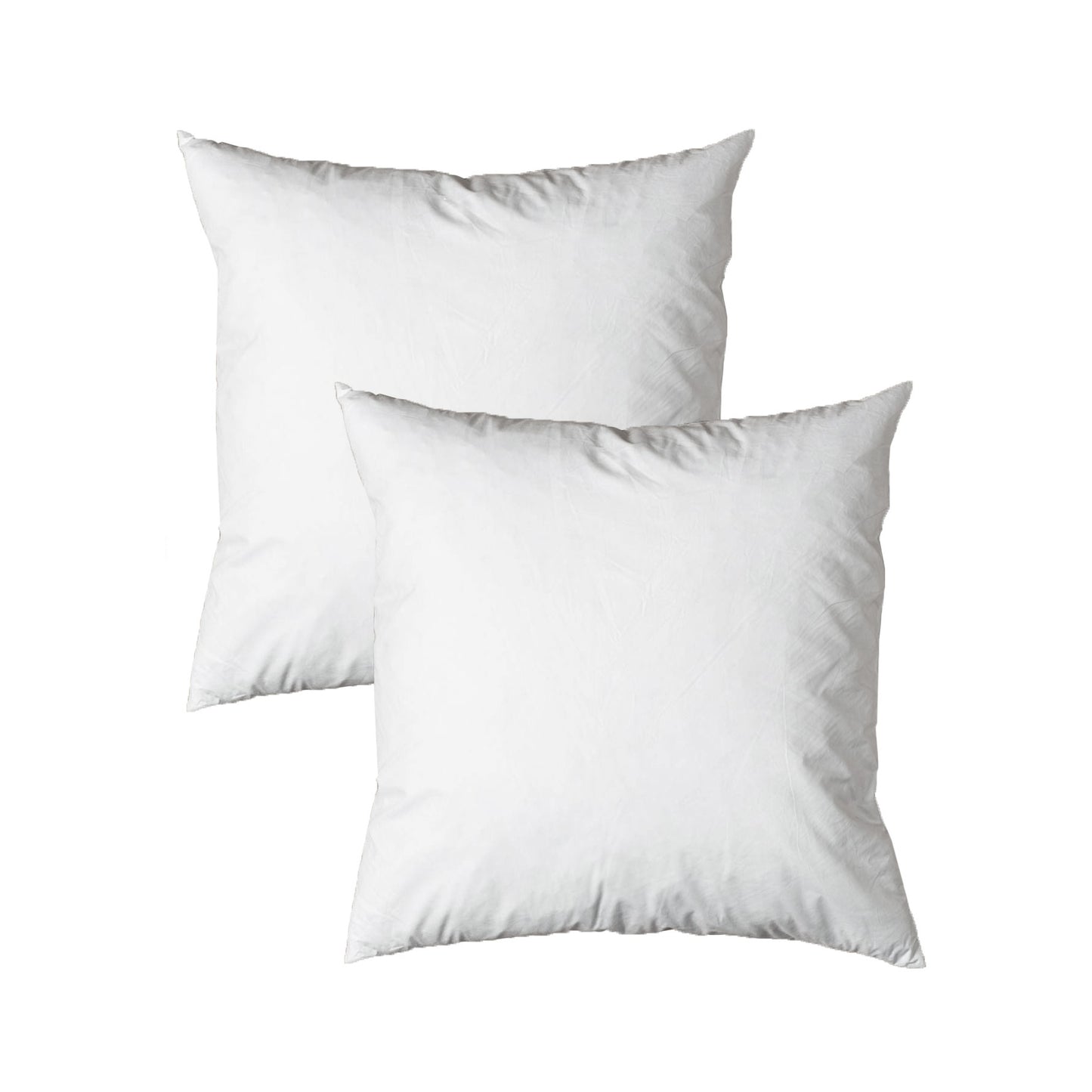 Pair of Duck Feather Rich Fill European Cushion Inserter 65 x 65 cm V442-ABR-CUSHION-PAIRFEATHER65CM-WHITE-EU