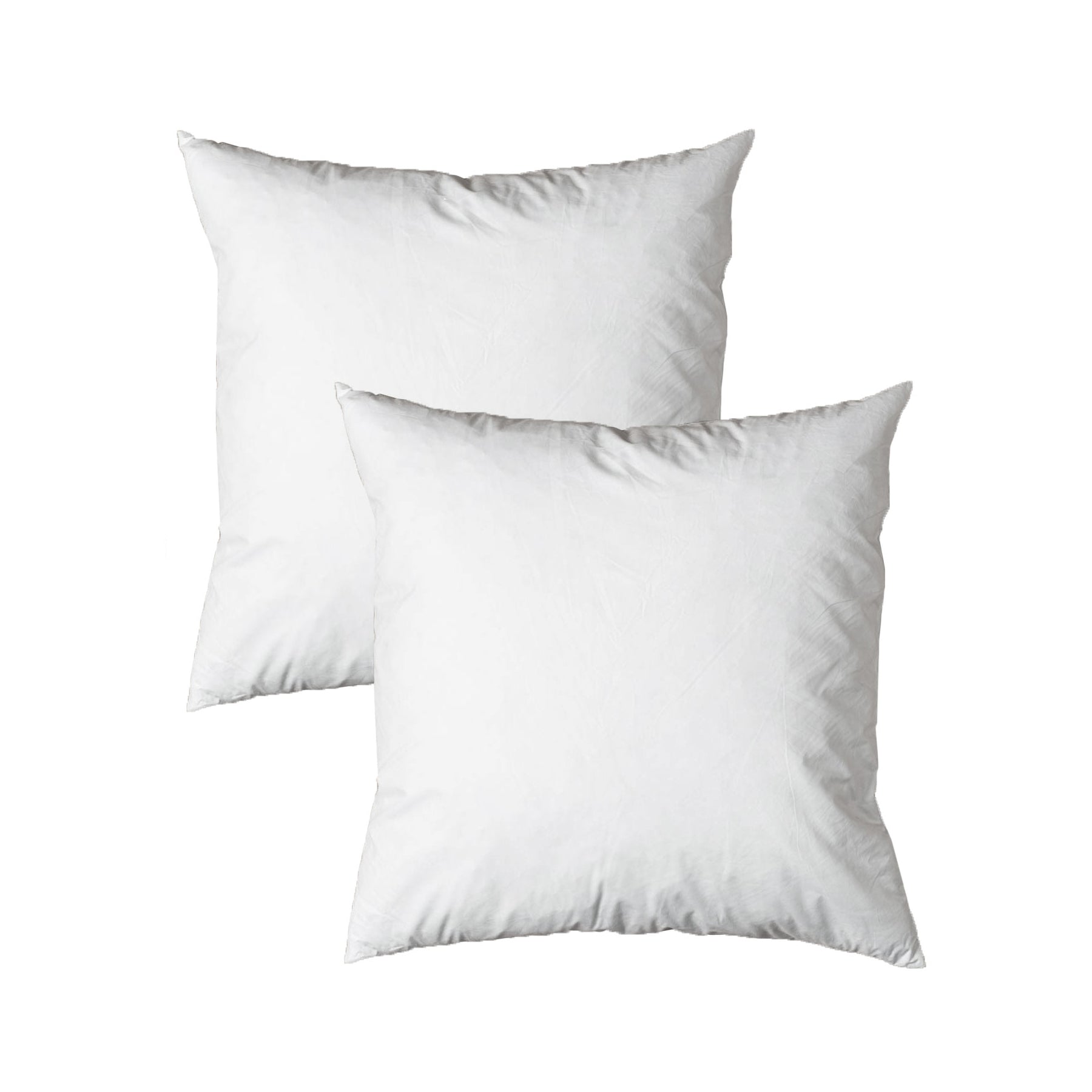 Pair of Duck Feather Rich Fill European Cushion Inserter 65 x 65 cm V442-ABR-CUSHION-PAIRFEATHER65CM-WHITE-EU