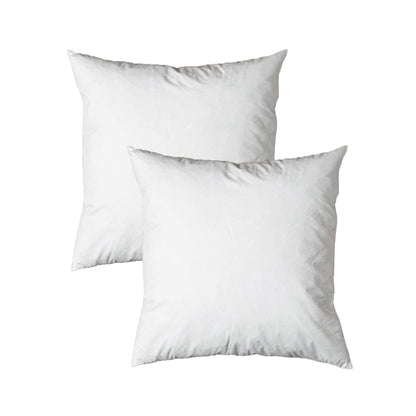 Pair of Duck Feather Rich Fill European Cushion Inserter 65 x 65 cm V442-ABR-CUSHION-PAIRFEATHER65CM-WHITE-EU