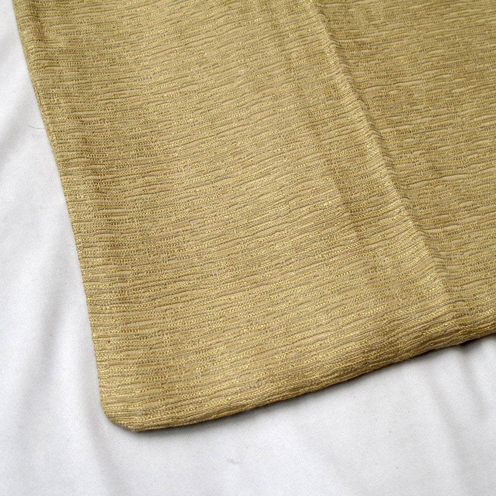 Polyester Cotton Texture Cushion Cover Pale Gold V442-ABR-CUSHIONC-DESIGNERTEXTURE-PALEGOLD-SQ