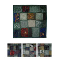 Hand Crafted Beaded Cushion Cover Forest V442-ABR-CUSHIONC-HANDCRAFTEDBEAD-FOREST-SQ