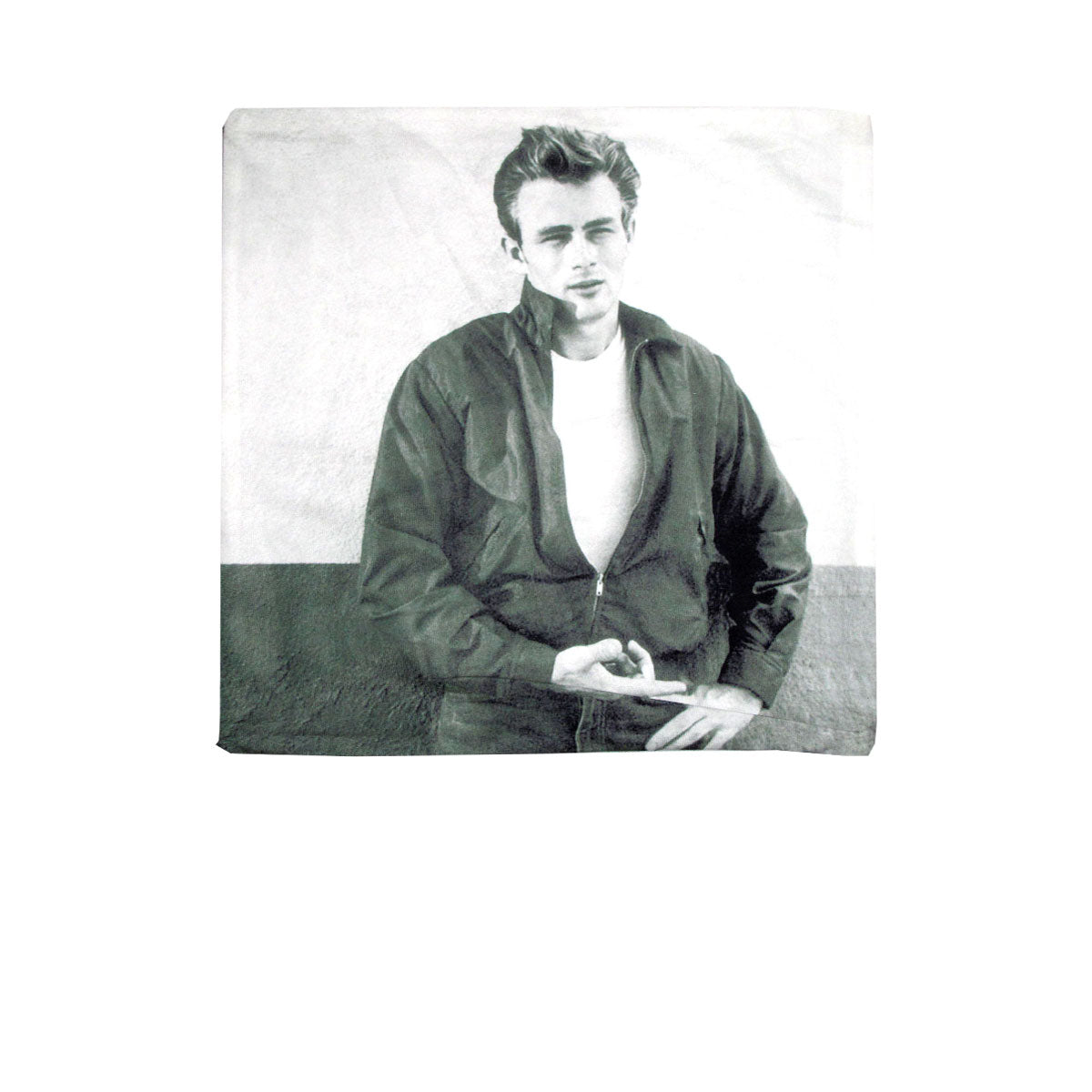 James Dean Star Square Cushion Cover V442-ABR-CUSHIONC-JAMESDEANSTAR-GREY-SQ
