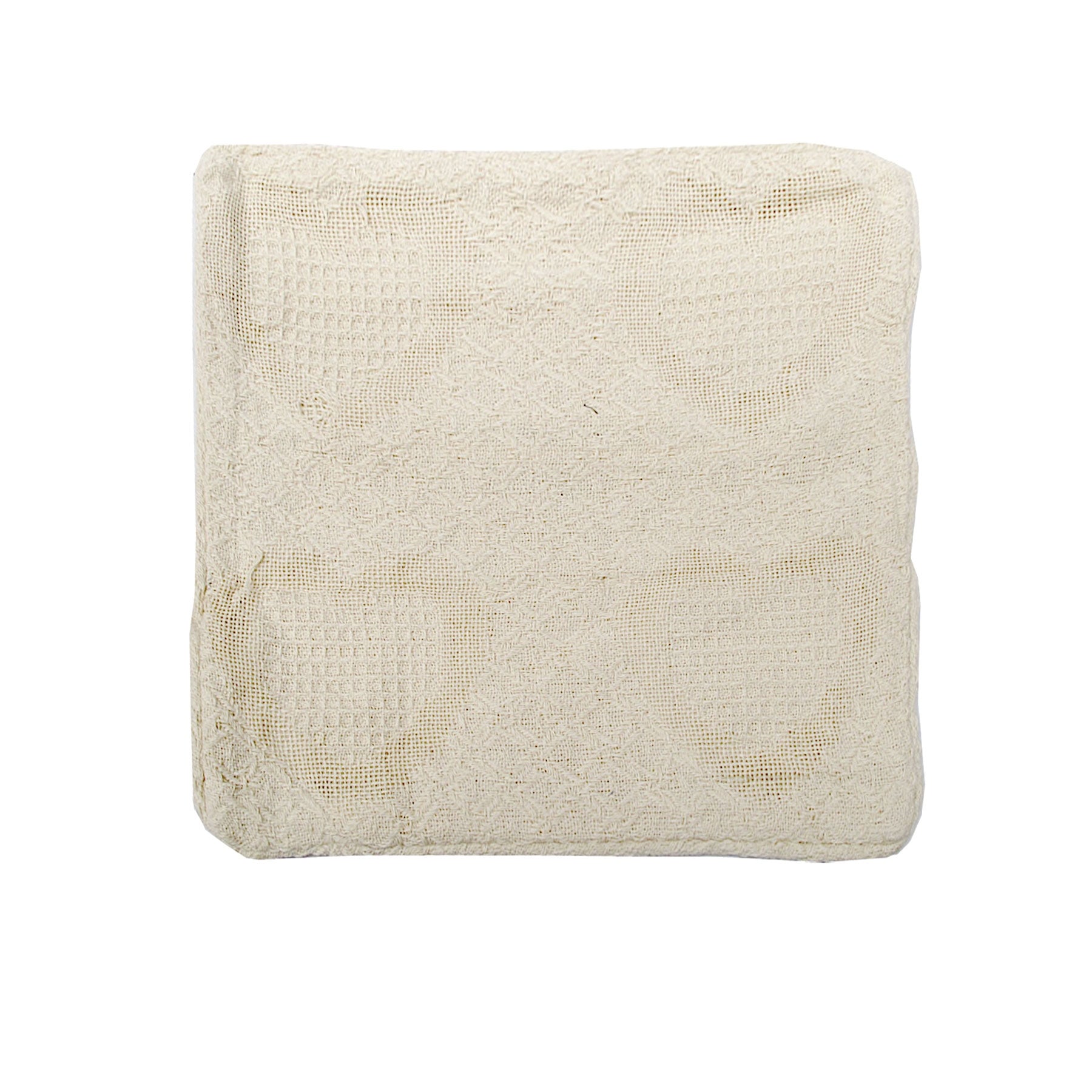 Cotton Knitted Cushion Cover Heart Natural V442-ABR-CUSHIONC-KNITTEDHEART-NATURAL-SQ