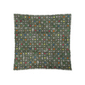 Lora Applicate Flowers Grey Cushion Cover V442-ABR-CUSHIONC-LORAAPPLICATE-GREY-SQ