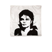 Michael Jackson Portrait Square Cushion Cover V442-ABR-CUSHIONC-MJPORTRAIT-CREAM-SQ