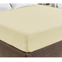 400TC Cream 100% Cotton Sateen Fitted Sheet King V442-ABR-FITTEDS-400TC-CREAM-KI