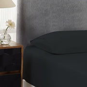 500TC Cotton Combo Set Charcoal Single 40cm Wall V442-ABR-FITTEDSS-500TCCOTTON-CHARCOAL-SB