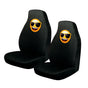 Pair of Emoji Car Front Seat Covers Sunglasses Faces V442-ABR-MISC-CARSEATCOVER-SUNGLASS-SH