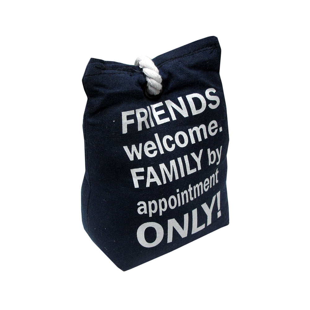 Door Stop Bag Navy Approx 0.98kg V442-ABR-MISC-DOORSTOPTEXT-NAVY-SH