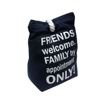 Door Stop Bag Navy Approx 0.98kg V442-ABR-MISC-DOORSTOPTEXT-NAVY-SH