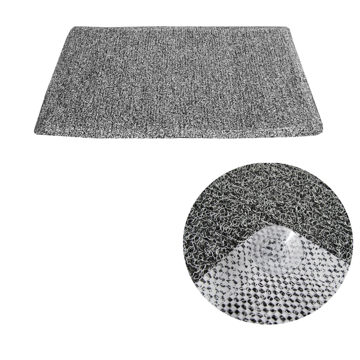 Loofah Shower Mat Black V442-ABR-MISC-LOOFAHMAT-BLACK-RE