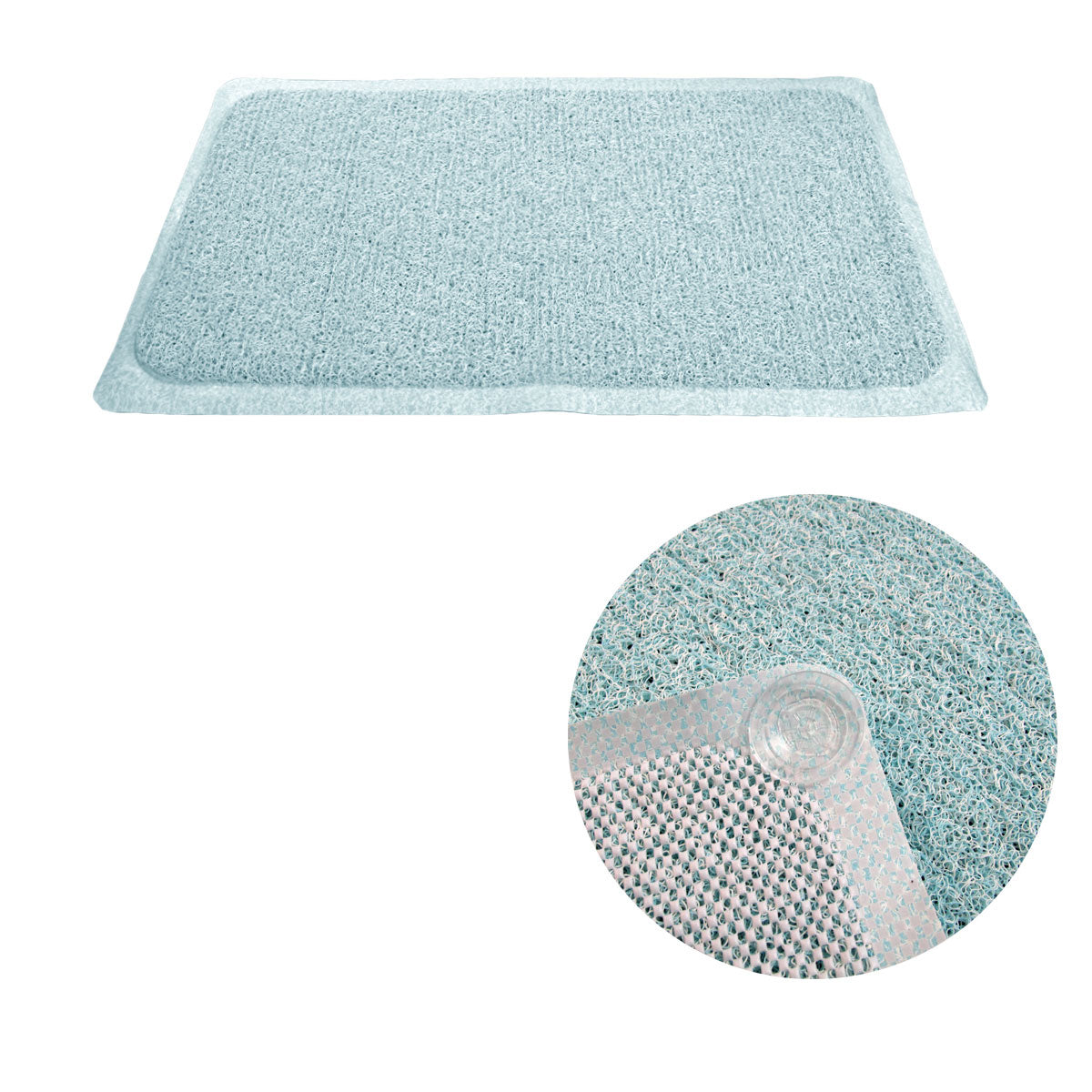 Loofah Shower Mat Blue V442-ABR-MISC-LOOFAHMAT-BLUE-RE