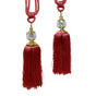 Elizabeth Pair of Curtain Tassel Rope Ties Red/Gold V442-ABR-MISC-PAIRELIZABETHTIES-RED-SH