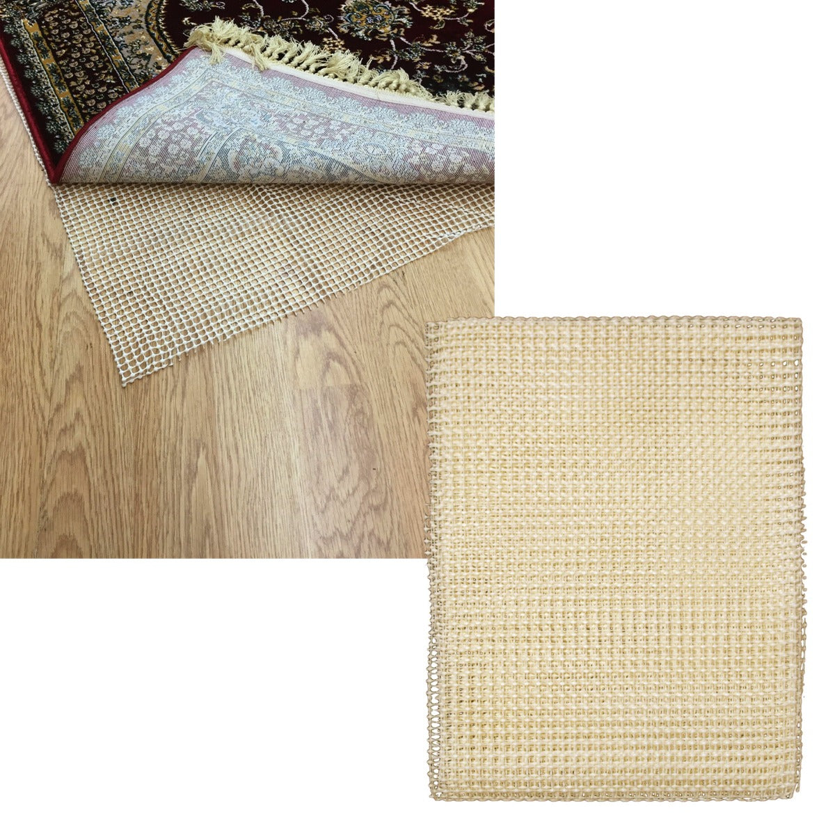 Non-slip Rug Underlay Cream Large 155x 223 cm V442-ABR-MISC-RUGUNDERLAYLARGE-CREAM-RE