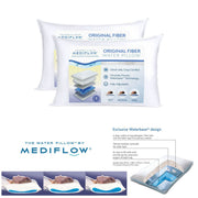 Mediflow Twin Pack Adjustable Waterbase Pillows V442-ABR-PILLOW-WATERBASETWIN-WHITE-ST