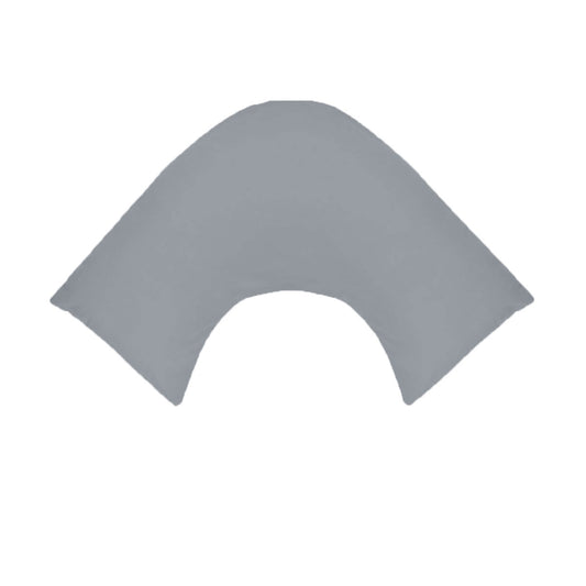 280TC Polyester Cotton V Shape Pillowcase Grey V442-ABR-PILLOWC-280TC-GREY-TR