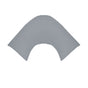 280TC Polyester Cotton V Shape Pillowcase Grey V442-ABR-PILLOWC-280TC-GREY-TR