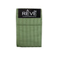 Pair of Reve 100% Cotton Standard Pillowcases 48 x 74 cm Narrow Stripe Olive V442-ABR-PILLOWC-PAIRREVENARROWSTRIPE-OLIVE-ST