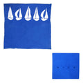 Sail Boats Cotton Embroidered European Pillowcase 65 x 65 cm V442-ABR-PILLOWC-SAILBOATS-BLUE-EU