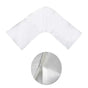 Stain Resistant Extra Large V Boomerang Pillow Protector V442-ABR-PILLOWP-EXTRALARGEVSTAIN-WHITE-TR