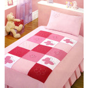 Bindi Butterfly Embroidered Quilt Cover Set Single V442-ABR-QUILTCS-BINDI-PINK-SB
