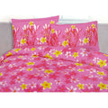 225TC Polyester Cotton Frangipani Jungle Pink Quilt Cover Set King V442-ABR-QUILTCS-FRANGIPANIJUNGLE-PINK-KI