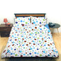 Galaxy Dots Blue Quilt Cover Set Queen V442-ABR-QUILTCS-GALAXY-BLUE-QS