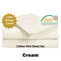 Luxury Living 1100TC Cotton Rich Sheet Set Cream Queen V442-ABR-SHEETS-1100TCCOTTONRICH-CREAM-QS