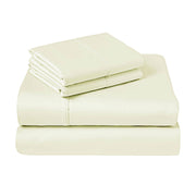 310TC Fusion Cotton Percale Sheet Set Ivory King V442-ABR-SHEETS-310TCCOTTON-IVORY-KI
