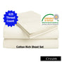 Luxury Living 625TC Cotton Rich Sheet Set Cream Queen V442-ABR-SHEETS-625TCCOTTONRICH-CREAM-QS
