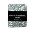 Printed Microfiber Sheet Set Single Grey Paisley V442-ABR-SHEETS-PAISLEY-GREY-SB