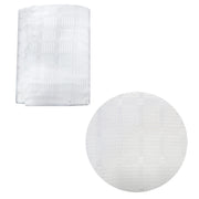 Checkered Crisp White Luxury Jacquard Tablecloth 180 x 230 cm V442-ABR-TABLEC-CHERKERED230-WHITE-RE