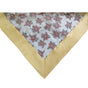 Gold Poinsettia Sheer Organza Glitter Table Cloth 150 x 305 cm V442-ABR-TABLEC-ORGANZAPOINSETTIA305-GOLD-RE