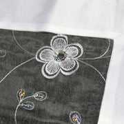 White Sequined Organza Glitter Table Cloth Topper 90 x 90 cm V442-ABR-TABLEC-RANDOMTOPPER-WHITE-SQ