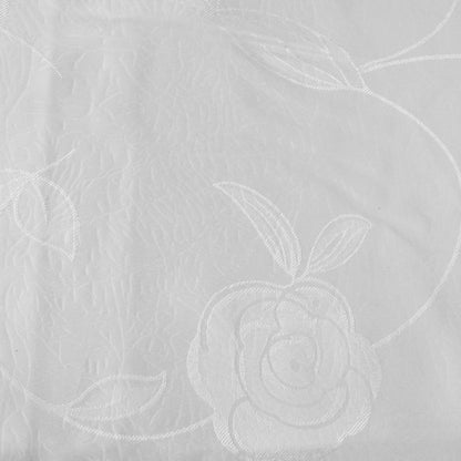 Jacquard Tablecloth Rosa White 135 x 180 cm V442-ABR-TABLEC-ROSA180CM-WHITE-RE