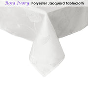 Jacquard Tablecloth Rosa Ivory 150 x 210 cm V442-ABR-TABLEC-ROSA210CM-IVORY-RE