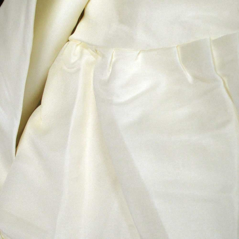 Set of 2 Round 180cm Ruffled Table Cloth Cream V442-ABR-TABLEC-SETOF2RUFFLED-CREAM-RD