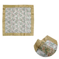 Christmas Gold Bows Sheer Organza Glitter Table Cloth Topper 90 x 90 cm V442-ABR-TABLEC-TOPPERBOWS-GOLD-SQ