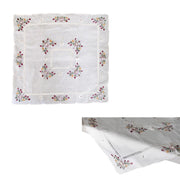 Victoriana White Applique Embroidered Table Topper 85 x 85 cm V442-ABR-TABLEC-VICTORIANA-WHITE-SQ
