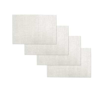 Choice Set of 4 PVC Table Placemats Harold Ivory V442-ABR-TABLEPLACEMAT-HAROLD-IVORY-RE