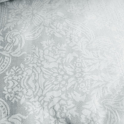Damask White Elegant Polyester Jacquard Table Runner 38 x 90 cm V442-ABR-TABLER-DAMASK90CM-WHITE-RE