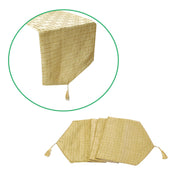 Faux Silk Jacquard Table Runner Gold 32 x 120 cm V442-ABR-TABLER-FAUXSILKJACQUARD-GOLD-SH