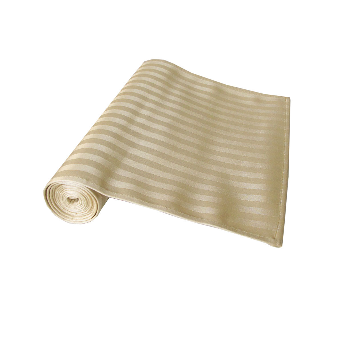 Self-striped Cream Satin Jacquard Table Runner 30 x 160cm V442-ABR-TABLER-SELFSTRIPED-CREAM-RE
