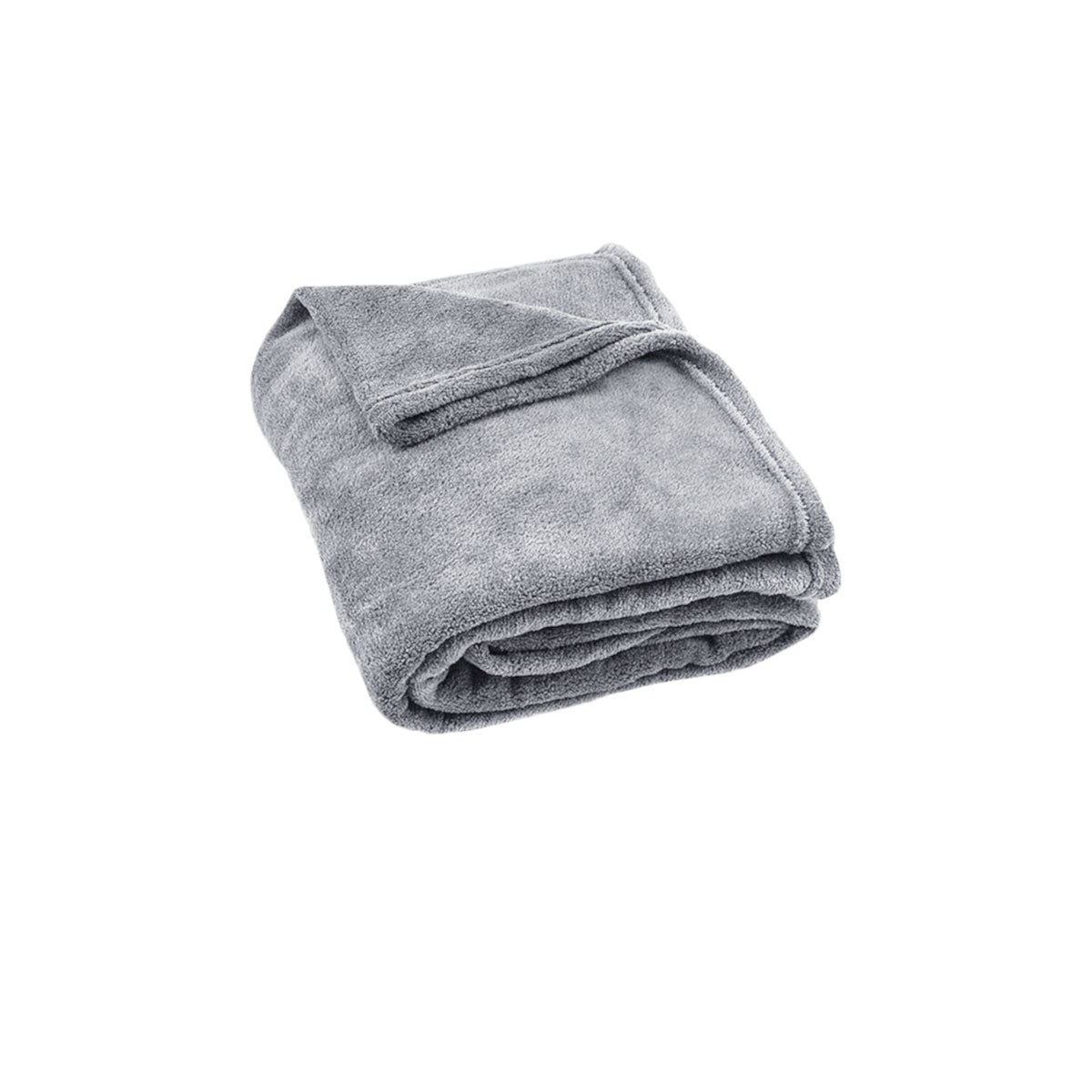 Light Weight Coral Fleece Throw Rug 150x200 cm Silver V442-ABR-THROW-CORALFLEECE200CM-SILVER-RE